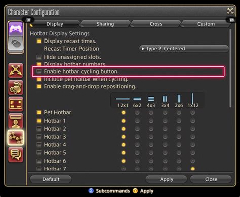 ffxiv hide unused hotbar slots|All of my actions from Hotbar 1 were suddenly replaced with my actions.